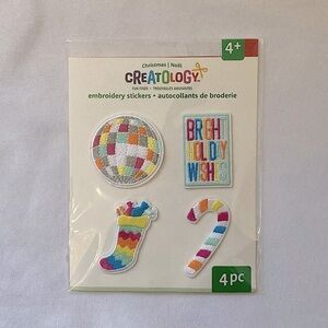 💘 Creatology Multicolored Christmas Embroidery Stickers